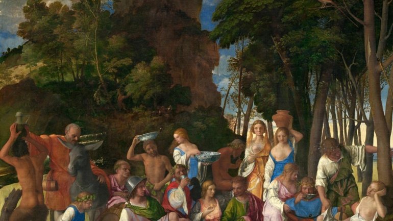 The Feast of the Gods Titian Date: 1516 - 1529