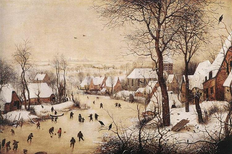 Winter Landscape with Skaters and a Bird Trap Pieter Bruegel the Elder Year: 1565