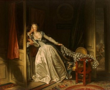 The Stolen Kiss Jean-Honore Fragonard Date: 1788