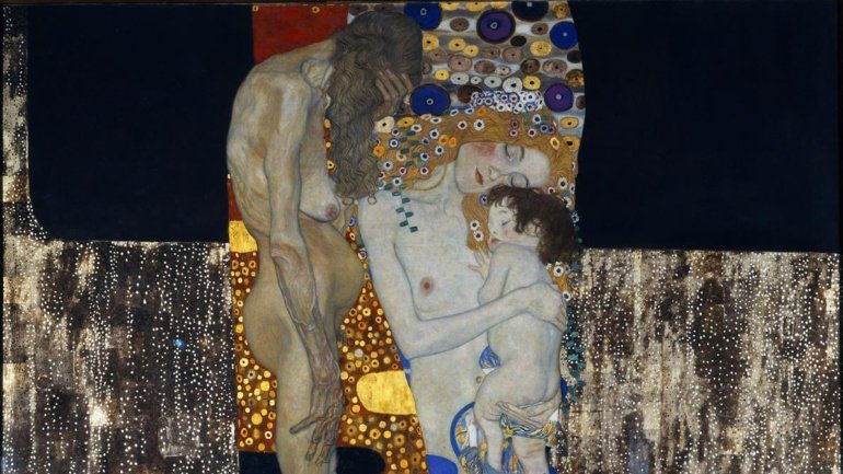 The Three Ages of Woman Gustav Klimt Original Title: Die drei Lebensalter der Frau Date: 1905